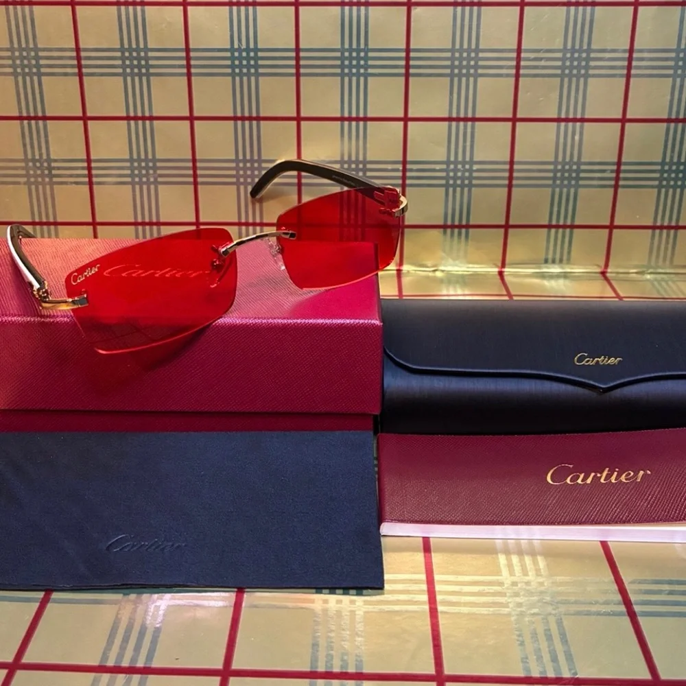 Cartier Unisex Buffalo Horn Sunglasses